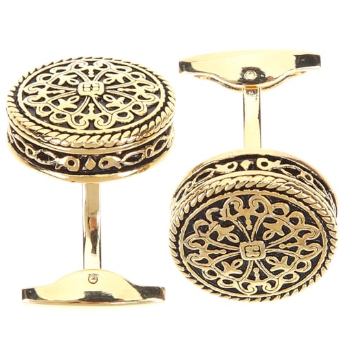 Yardenfun 2 Stück Hochwertige Vintage Manschettenknöpfe für Herren Cufflinks für Anzüge Hochzeiten Business Anlässe Stilvolles Accessoire für Jede Yardenfun 2 Stück Hochwertige Vintage Manschettenknöpfe für Herren Cufflinks für Anzüge Hochzeiten Business Anlässe Stilvolles Accessoire für Jede von Yardenfun