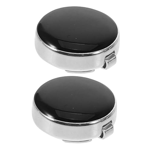 Yardenfun 2 Stück Manschettenknöpfe Herren Teiliges Set aus Langlebigem Kupfer Schwarz für Anzug Hemd Formell Vielseitig für Hochzeit Business und Besondere Anlässe von Yardenfun