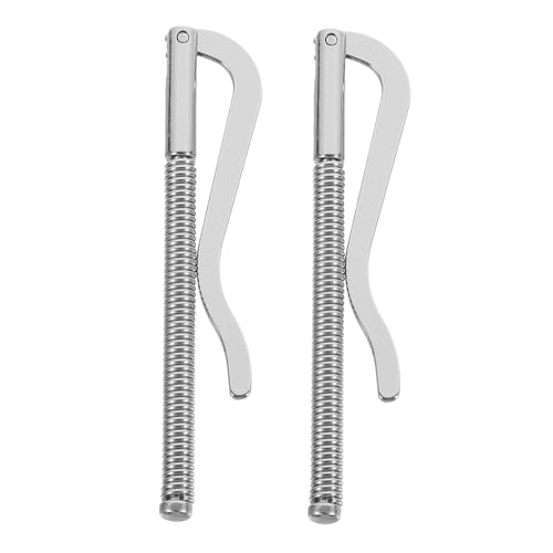Yardenfun 2 Stück Metall Geldclip Federclip Fester Halt Kompakt Leicht für Banknoten Kreditkarten Geeignet Langlebig Zinc Legierung von Yardenfun