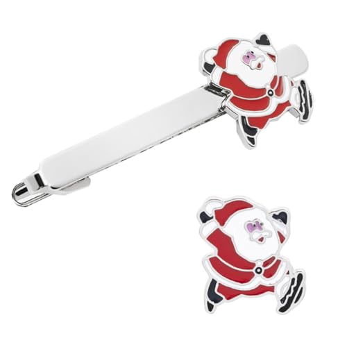 Yardenfun 2 Stück Niedliche Weihnachtsmann Krawattenklammern Dekorative Krawattennadel für Herrenanzüge Metalloptik für und Anlässe Yardenfun 2 Stück Niedliche Weihnachtsmann Krawattenklammern Dekorative Krawattennadel für Herrenanzüge Metalloptik für und Anlässe von Yardenfun