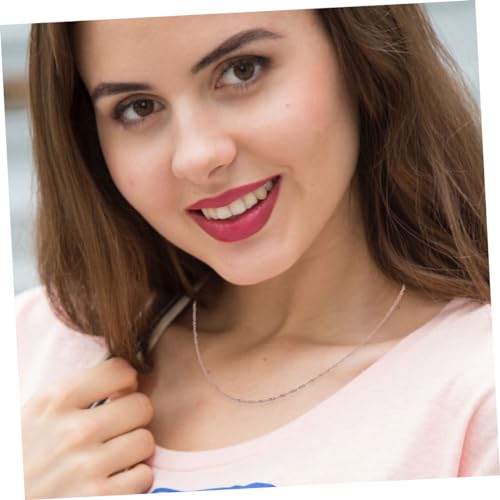 Yardenfun 2 Stück Roségold Halsketten Wasserwellen design Feine DIY Schmuckketten für Damen Vielseitige Dekorative Ketten für Eigene Anhänger und Schmuckherstellung von Yardenfun