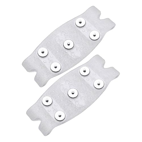 Yardenfun 2 Stück Rutschfeste Eisgripper mit Zähnen aus Robustem Material Einfach über Schuhe und Stiefel Ziehbar Geeignet für Damen Herren für Winterwandern Klettern Schneelaufen und von Yardenfun
