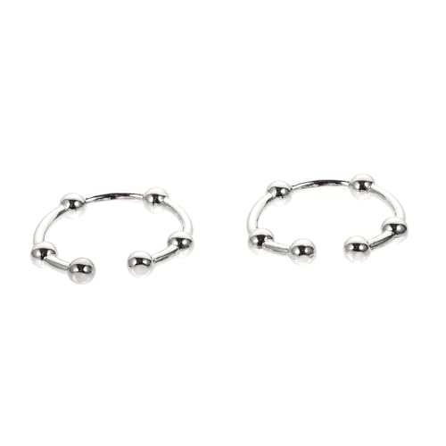 Yardenfun 2stücke Zarte Silber-ringe Für Damen Mit Dekorativen -details Im Modischer Schmuck Für Alltag Und Feiertage von Yardenfun