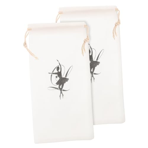 Yardenfun 2stücke Spitzenschuh-Aufbewahrungstasche Mit Kordelzug Für Damen Große Tanzschuhtasche Zum Tragen Von Ballettschuhen Und Kleinen Tanzutensilien Stabil Und Zuverlässig von Yardenfun