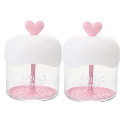 Yardenfun 2 Stück Transparenter Handseifen spender Gesichtsreinigungsschaum Becher mit Herzform Großer Fassungsvermögen Foamer für Schnelles Dichtes Schaumbildung Vielseitig für Gesichts Yardenfun 2 Stück Transparenter Handseifen spender Gesichtsreinigungsschaum Becher mit Herzform Großer Fassungsvermögen Foamer für Schnelles Dichtes Schaumbildung Vielseitig für Gesichts von Yardenfun