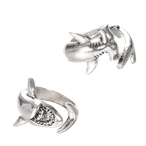 Yardenfun 2 Stück Verstellbare Knuckle Ringe Legierung Offene Daumenringe mit Design für Geburtstagsgeschenke Valentinstag und Schmuck Sammlungen von Yardenfun