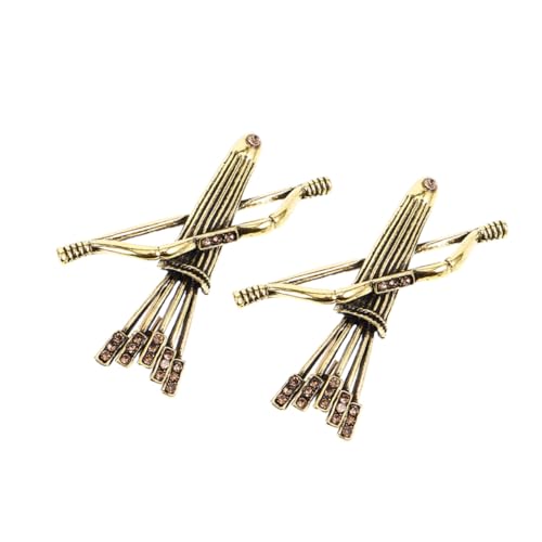 Yardenfun 2 Stück Vintage Herren Brosche Metall Anstecknadel für Anzug Hochzeit Reversnadel mit Präziser Verarbeitung und Auffälligem Design Geeignet als Schalclip und Modisches Accessoire von Yardenfun