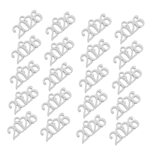 Yardenfun 20 Stück Jahr Anhänger Zahlenschmuck Diy Schlüsselanhänger Armband Bastelset für Halskette Kreative Schmuckzubehör Yardenfun 20 Stück Jahr Anhänger Zahlenschmuck Diy Schlüsselanhänger Armband Bastelset für Halskette Kreative Schmuckzubehör von Yardenfun