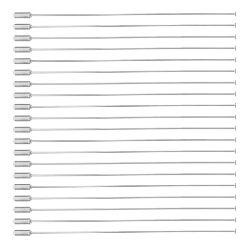 Yardenfun 20 Stück Sicherheitsnadeln Weiß K Robuste Broschennadeln mit Stopper Glatte Oberfläche für Broschen Anstecknadeln DIY Basteln Kleidung Taschen Jacken Zubehör von Yardenfun