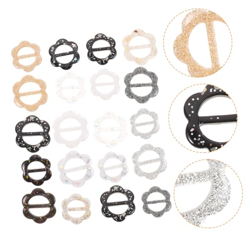 Yardenfun 20 Stück Teiliges Resin Schalring Damen Shirt Clip Eleganter Schalverschluss Vielseitig Shirts und Schals Modische Klammer für Taillierung und Stil Klassische Form für Frauen von Yardenfun