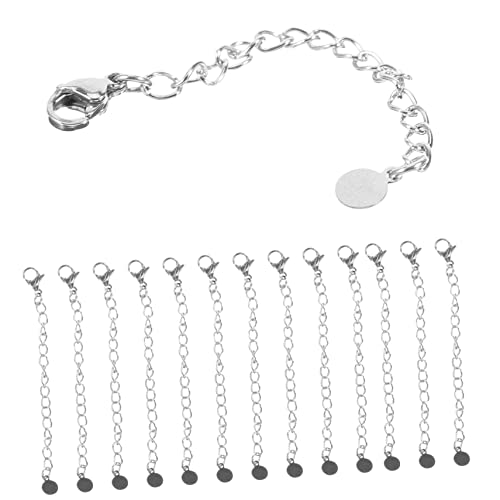 Yardenfun 20 Stück Teiliges Verlängerungsketten mit Robustem Karabinerverschluss Polierte Schmuckverlängerungen für Halsketten Armbänder und Fußkettchen Einfaches DIY Zubehör für von Yardenfun