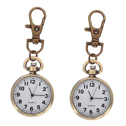 Yardenfun 2stücke Krankenschwester Taschenuhr Schlüsselanhänger Uhr Anhänger Klassisch Minimalistisch Einfach Für Frauen Aus Titanmetall von Yardenfun