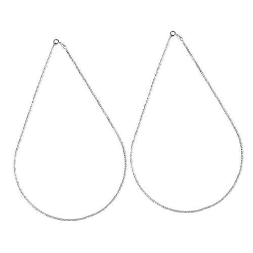 Yardenfun 2Stücke Funkelnde Silberkette für Frauen und Männer Clavicle Chain Vielseitig Einsetzbar als für von Yardenfun