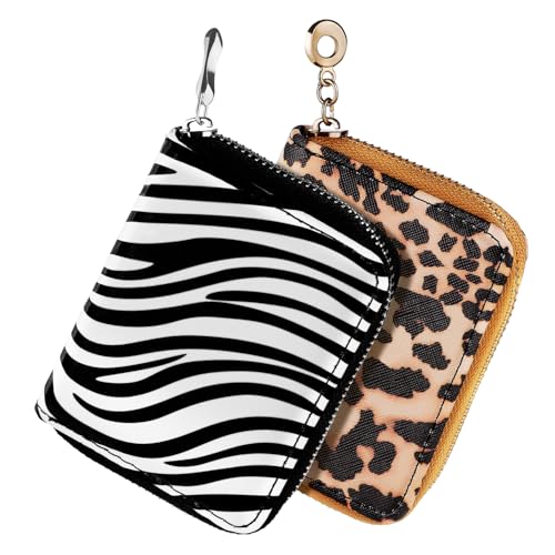 Yardenfun 2stücke Mini Geldbörse Aus Pu Reißverschluss Tragbare Kartenetui Kleine Kleingeldbörse Für Damen Multifunktionale Kartenhalter Bargeld Und Kartenlager von Yardenfun
