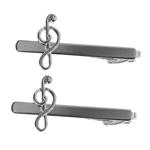 Yardenfun 2Stücke Musiknoten Krawattenklammern für Herren Stilvolles Design für Business und Formelle Anlässe Eleganter Herrenschmuck für Musikliebhaber Yardenfun 2Stücke Musiknoten Krawattenklammern für Herren Stilvolles Design für Business und Formelle Anlässe Eleganter Herrenschmuck für Musikliebhaber von Yardenfun