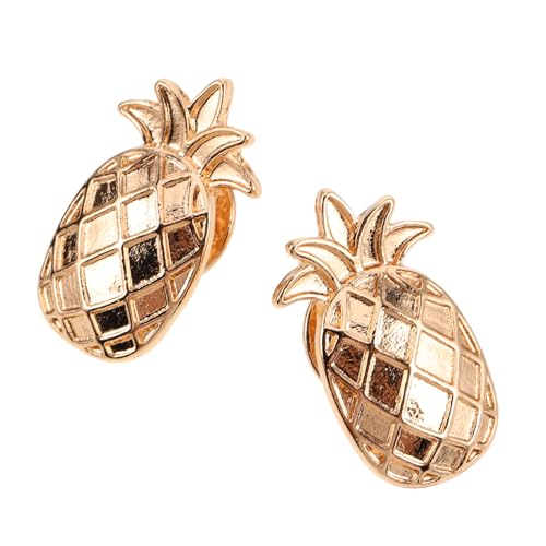 Yardenfun 2stücke Ananas-anstecknadel Set Mit Cartoon-motiv Aus Zinklegierung Für Schal-clips Hut-broschennadeln Und Strickjacken-clips Als Taschenfüller Und Hawaii-broschen von Yardenfun