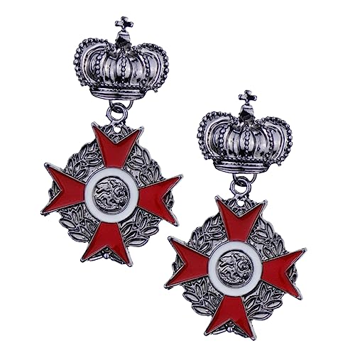 Yardenfun 2Stücke Vintage Broschen Anstecknadeln Legierung Retro Schmuck für Männer Frauen Kleidung Taschen Besondere Anlässe von Yardenfun