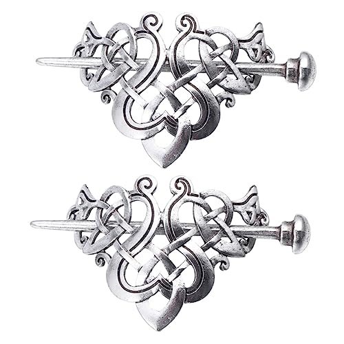 Yardenfun 2stücke Vintage Keltische Haarklammern Retro Haarnadeln Aus Legierung Kreative Haarspangen Für Damen Eleganter Haarschmuck Für Besondere Anlässe Und Tägliche Styles von Yardenfun