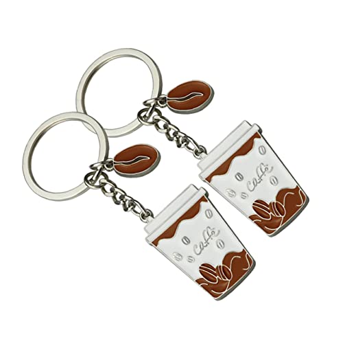 Yardenfun Schlüsselanhänger Mit Tassenanhänger Aus Zinklegierung – Schlüsselanhänger Mit Hängendem – Leicht Für Alle Altersgruppen von Yardenfun