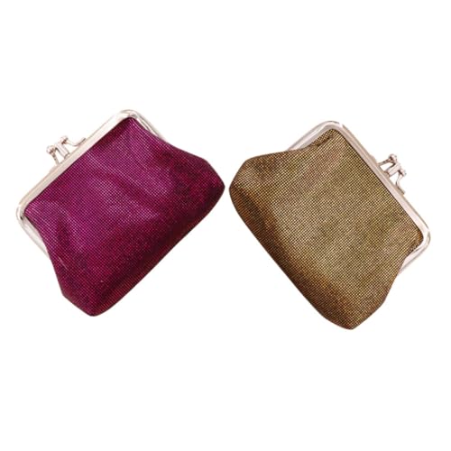 Yardenfun 2stücke Damen Münzbeutel Pu- Kleiner Geldbeutel Für Frauen Aufbewahrungstasche Für Schmuck Und Münzen Kreative Kartenetui Für Alltag von Yardenfun
