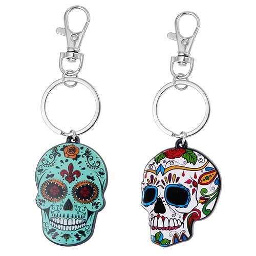 Yardenfun Schlüsselanhänger 2er-Set Skelett- Auto-schlüsselanhänger Für Damen Halloween- - Robust Und Modisch Yardenfun Schlüsselanhänger 2er-Set Skelett- Auto-schlüsselanhänger Für Damen Halloween- - Robust Und Modisch von Yardenfun