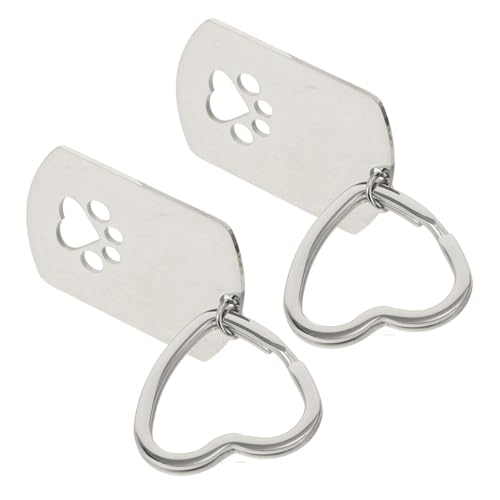 Yardenfun Hundemarke Schlüsselanhänger Mit Pfotenabdruck Haustier Memorial Urne Asche Edelstahl Andenken Für von Yardenfun