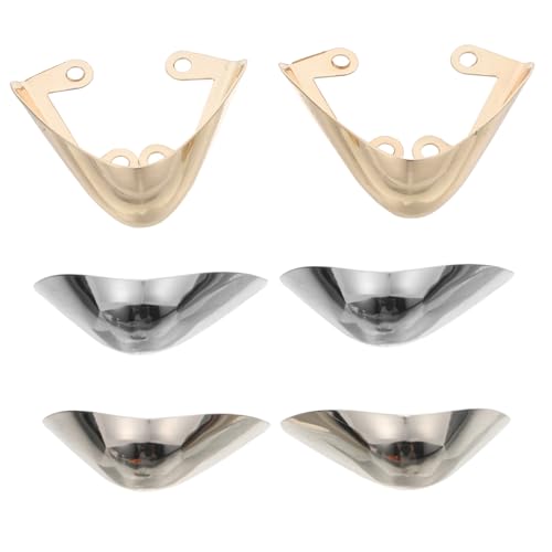Yardenfun 3 Paare Hohe Absatzschuhspitzen Schutz Metall Spitzenschoner für High Heels Eleganter Schutz für Schuhspitzen Einfache Installation und Stilvolle Ergänzung für Damen Schuhe von Yardenfun
