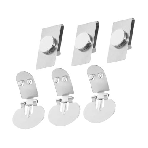 Yardenfun 3 Paare Magnetische Unsichtbare Krawattenklammer aus Falten Krawattenhalter für Herren Passend für Business Hochzeit und Alltag Halt Verrutschen von Yardenfun