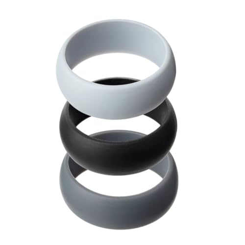 Yardenfun 3 Stück Silikon sportringe Unisex Hitze Elektrizitätsisolierend Modische Ersatz eheringe für Fitness und Schwimmen in verschiedenen Farben von Yardenfun