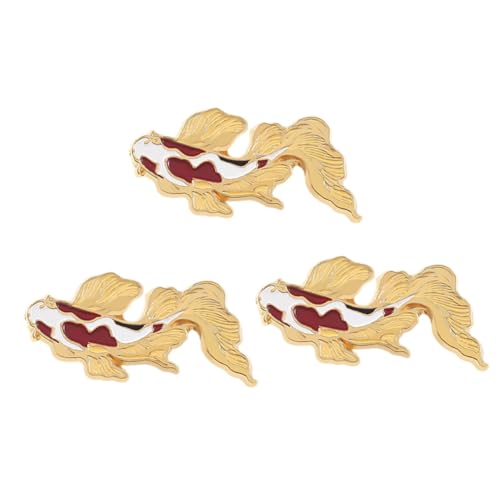 Yardenfun Kreative 3 Stücke Broschen für Damen Emaille Anstecknadel Metall Reversnadel Cartoon Kleidungsaccessoire für Rucksack Hut Schal Party von Yardenfun