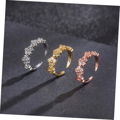 Yardenfun 3 Stück Verstellbare Knöchelringe Gold Weiß und Roségold Zehenringe für Partys Alltagskleidung und Besondere Anlässe von Yardenfun