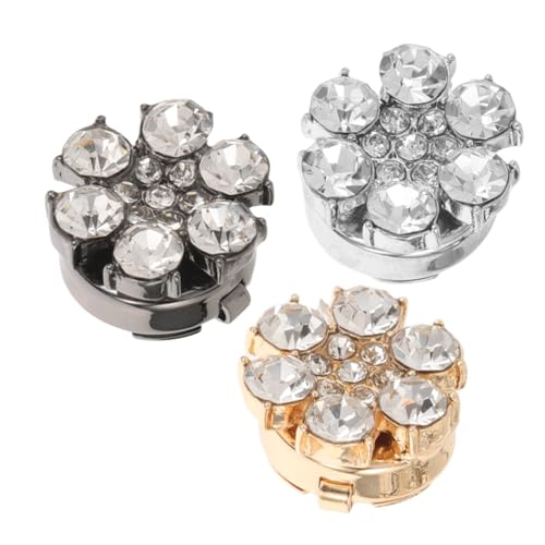 Yardenfun 3stücke Teiliges Blumenmanschettenknöpfe Elegante Krawattenklammer Und Dekorationsknöpfe Für Damen Und Herren Hochwertige Legierungsaccessoires Für Hemden Kleider Und Blusen von Yardenfun