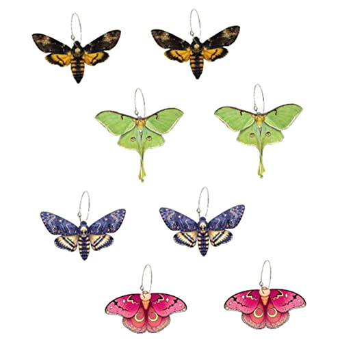 Yardenfun 4 Paare Fliegende Moth Ohrringe Dangle Ohrringe Langlebigem und Modischer Ohrschmuck für Frauen für Besondere Anlässe und Alltag von Yardenfun
