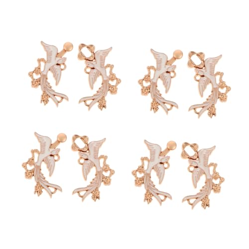 Yardenfun 4paare Retro Umhang-clips Zinklegierung Schalkragen-clip Pullover-clip Verschluss Cape Kragenclip Chinesischer Schalkragenclip Cardigan Clip Verschluss von Yardenfun