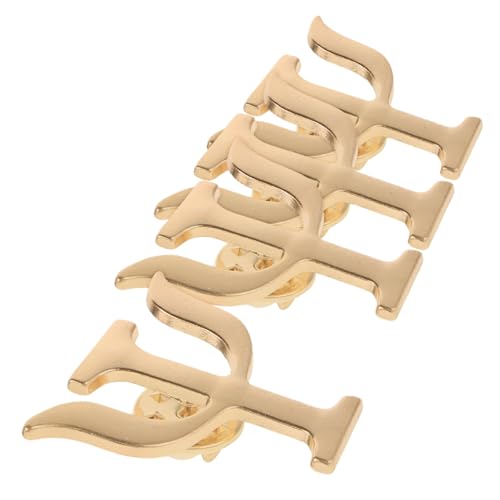 Yardenfun 4 Stück Broschen Griechisches Symbol Anstecker für Psychologen Stilvolle Anstecknadeln für Kleidung Taschen Elegantes Design Geschenkidee von Yardenfun