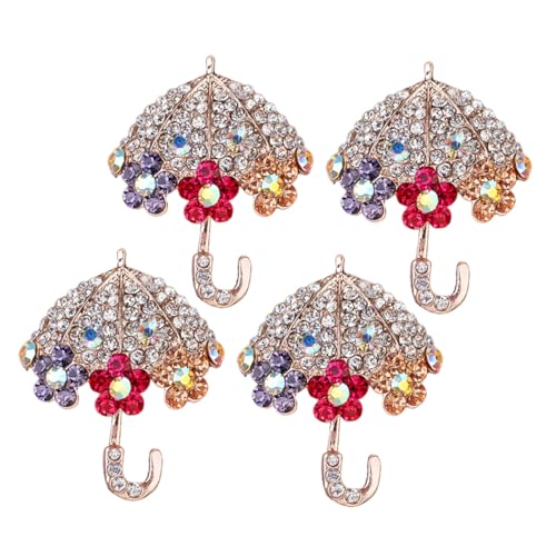 Yardenfun 4 Stück Damen Broschen Regenschirm Design Strassbesetzt Retro Anstecknadeln für Kleidung Schals Hüte Modische Accessoires für Alltag und Festliche Anlässe Yardenfun 4 Stück Damen Broschen Regenschirm Design Strassbesetzt Retro Anstecknadeln für Kleidung Schals Hüte Modische Accessoires für Alltag und Festliche Anlässe von Yardenfun