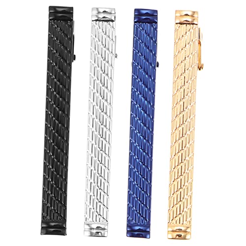 Yardenfun 4stücke Krawattenklammern Aus Kupfer Für Männer Praktische Befestigung Clips Zarte Und Krawatte Halterungen Einfaches Design Für Täglichen Gebrauch von Yardenfun