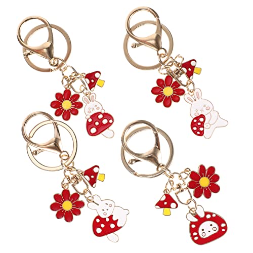 Yardenfun Schlüsselanhänger Mit Pilzanhänger Aus Legierung Für Schlüssel Reisezubehör von Yardenfun