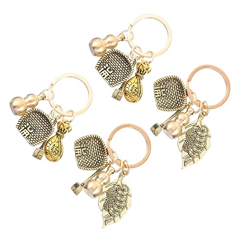 Yardenfun 4 Schlüsselanhänger Messing-kehrschaufel-kürbis-Ornamente Schlüsselanhänger- Zum Aufhängen Leichtes Accessoire Für Autoschlüssel Tasche Yardenfun 4 Schlüsselanhänger Messing-kehrschaufel-kürbis-Ornamente Schlüsselanhänger- Zum Aufhängen Leichtes Accessoire Für Autoschlüssel Tasche von Yardenfun