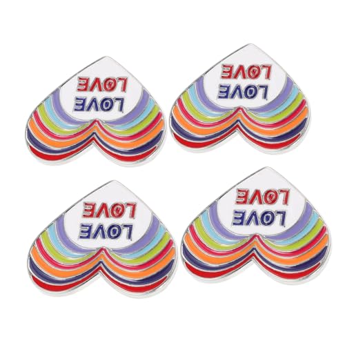 Yardenfun 4 Stück Teiliges Pride Pins mit Regenbogen-herz-motiv Langlebige Emaille Anstecknadeln aus Robustem Legierungsmetall Handgefertigte Broschen für Kleidung Taschen Yardenfun 4 Stück Teiliges Pride Pins mit Regenbogen-herz-motiv Langlebige Emaille Anstecknadeln aus Robustem Legierungsmetall Handgefertigte Broschen für Kleidung Taschen von Yardenfun