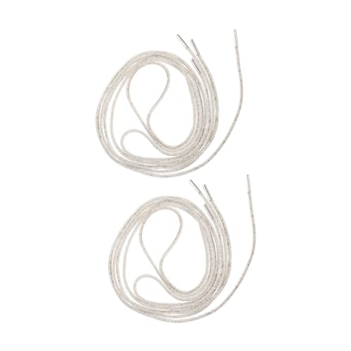 Yardenfun 4 Stück Teiliges Strass Schnürsenkel Glitzernde Runde Schnürsenkel für Sneaker Laufschuhe und Stiefel mit Funkelnden Kristallsteinen für Hochzeit und Modeaccessoires von Yardenfun