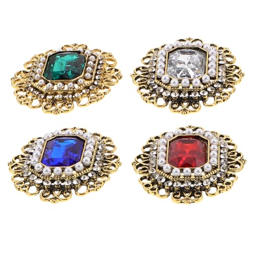Yardenfun 4 Stück Teiliges Vintage Broschen für Frauen Retro Strass Anstecknadeln aus Zinklegierung mit Perlen Elegantes Brautschmuck Schulter Corsage für Hochzeiten und Festliche Anlässe Yardenfun 4 Stück Teiliges Vintage Broschen für Frauen Retro Strass Anstecknadeln aus Zinklegierung mit Perlen Elegantes Brautschmuck Schulter Corsage für Hochzeiten und Festliche Anlässe von Yardenfun
