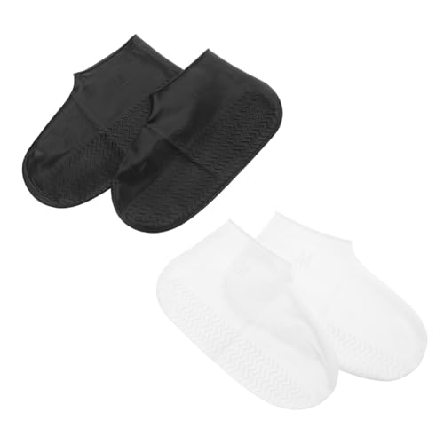 Yardenfun 4Paar Silikon Überschuhe rutschfest Wiederverwendbar Reiseüberschuhe für Damen Herren Elastisch Strapazierfähig Outdoor Schutzhülle von Yardenfun