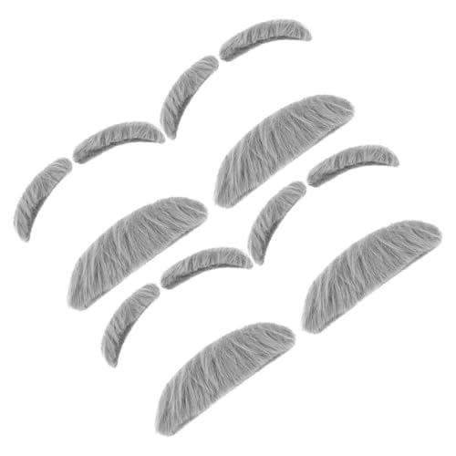 Yardenfun 4Sätze Teiliges Gefälschter Augenbrauen für Halloween Cosplay Selbstklebend für Männer Frauen für Partys Hochwertigem Material Einfach von Yardenfun