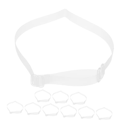 Yardenfun 5 Paare Damen High Heels Schuhriemen Verstellbar Abnehmbare Löse Riemen Transparent und Breit Elastische Ersatzriemen für Festen Halt Modisches Schuhzubehör von Yardenfun