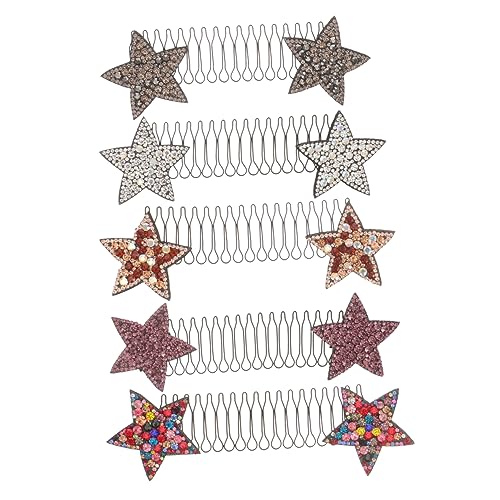 Yardenfun 5 Stück Teiliges Modischer Haarschmuck Kämme für Frauen mit Funkelnden Strasssteinen für Haarstyling Haarschmuck für Verschiedene Anlässe von Yardenfun