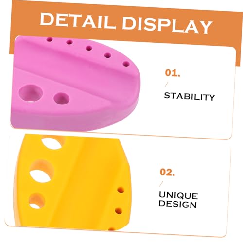 Yardenfun 5 Stück Teiliges Tattoo Pen Holder aus Weichem Silikon Stabiler Tattoo Ink Cup Halter Geeignet für Microblading Permanent Make up von Yardenfun