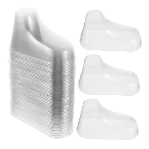 Yardenfun 50 Stück Teiliges Transparente Fußform Schuhspanner aus Robustem PVC Stabile Schuhstützen für Babysocken Strickschuhe und Puppenschuhe Formstabil und Vielseitig Einsetzbar von Yardenfun