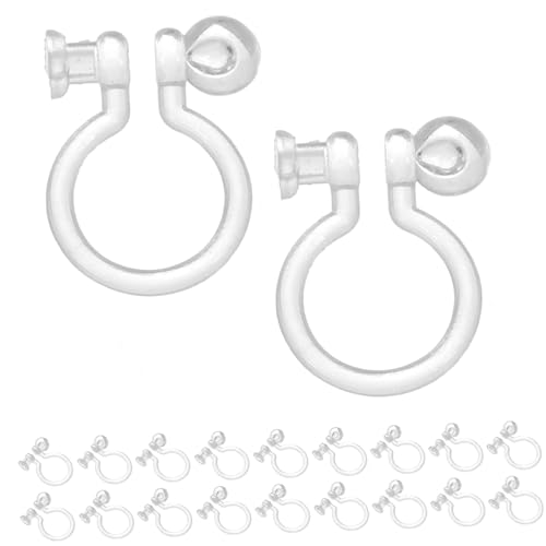 Yardenfun 50stücke Ohrclips Ohne Piercing Diy Ohrschmuck Zubehör Kunststoff Ohrring Adapter Für Basteln Und Dekoration von Yardenfun