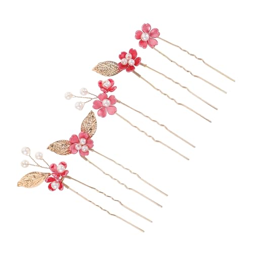 Yardenfun 5stücke Blumen Handgefertigt Dekorative Haarnadeln Mit Blume Haarspange Für Frauen Braut Brautjungfer Kopfschmuck Für Hochzeiten Und Besondere Anlässe von Yardenfun